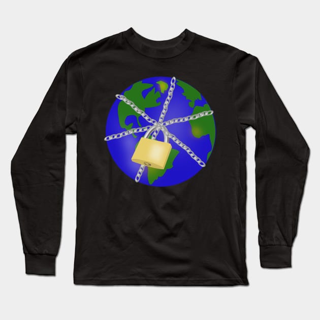 Secure Earth Long Sleeve T-Shirt by designInk